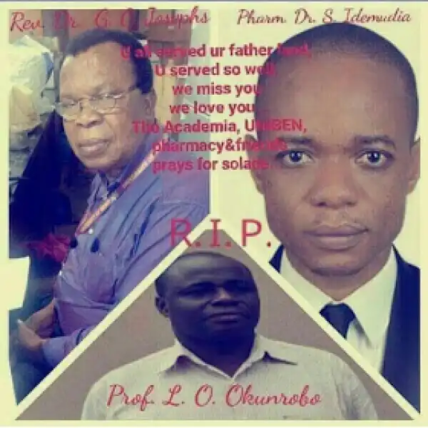 Three UNIBEN lecturers among victims of Edo tragic road accident